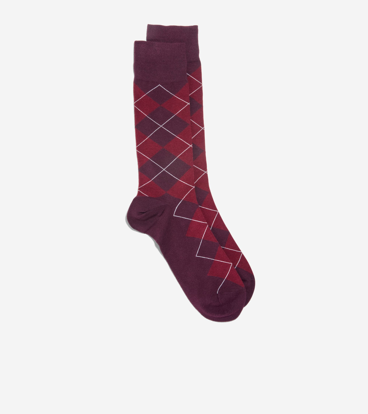 Men's Classic Argyle Dress Crew Socks in Red | Cole Haan