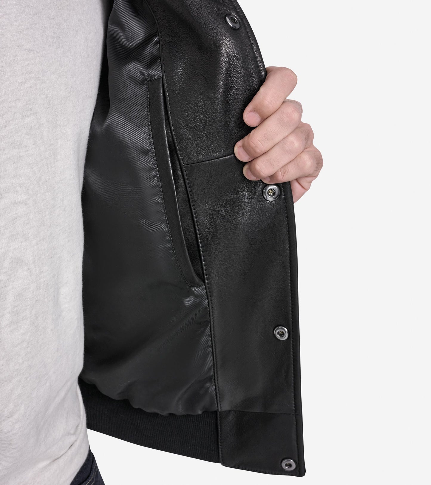 Men's Bomber Jacket in Black | Cole Haan