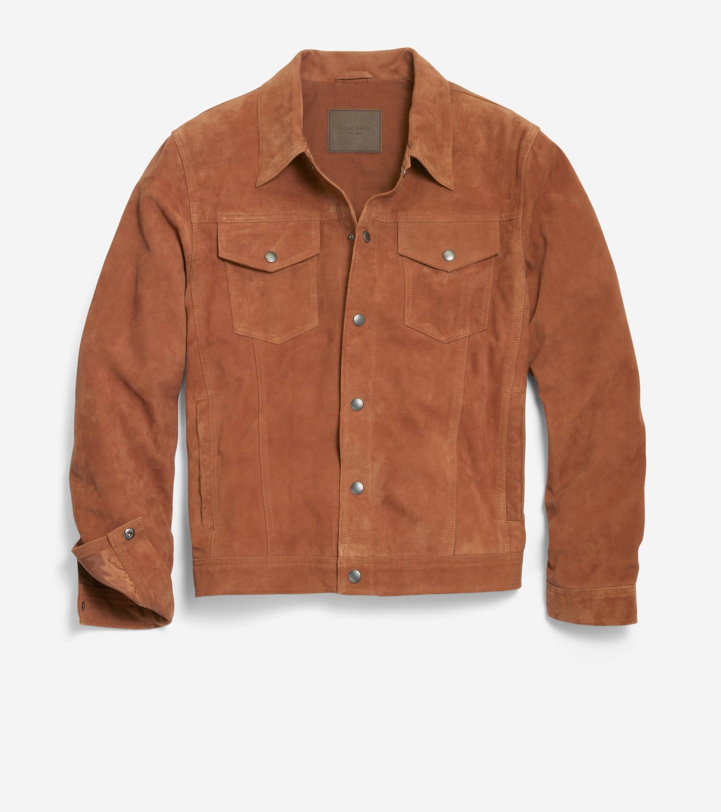 Men's Trucker Suede Jacket in Brown | Cole Haan