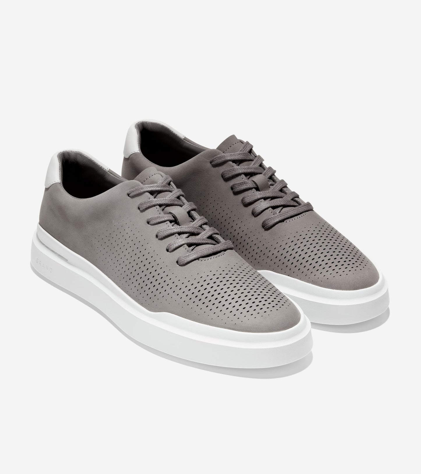Men's GrandPrø Rally Laser Cut Sneakers in Grey | Cole Haan