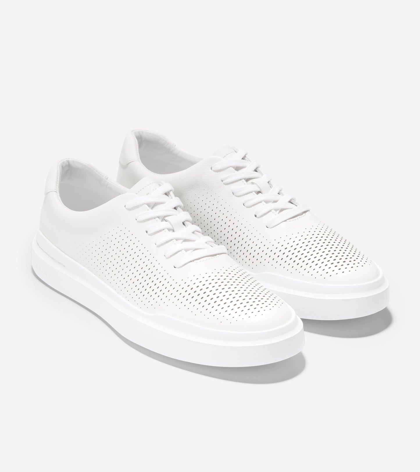 Men's GrandPrø Rally Laser Cut Sneakers in White | Cole Haan