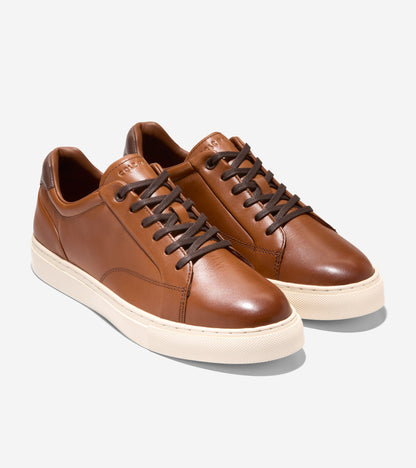 Men's Grand Kittery Court Sneakers in Brown | Cole Haan