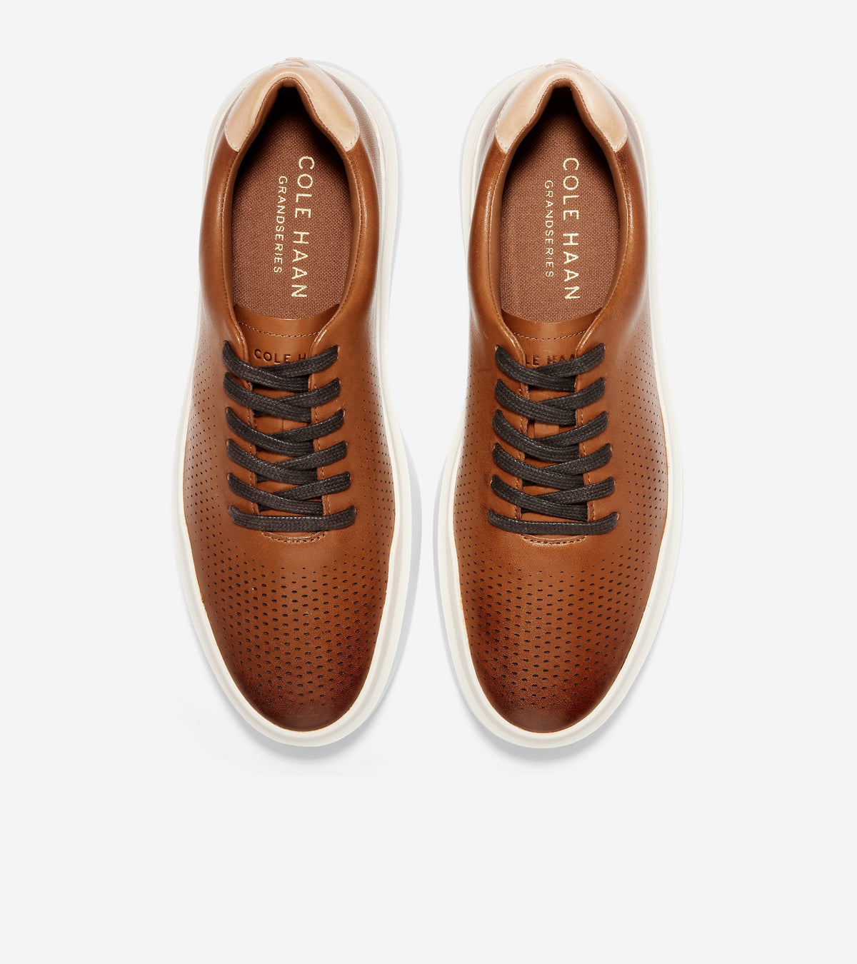 Men's GrandPrø Rally Laser Cut Sneakers in Brown | Cole Haan