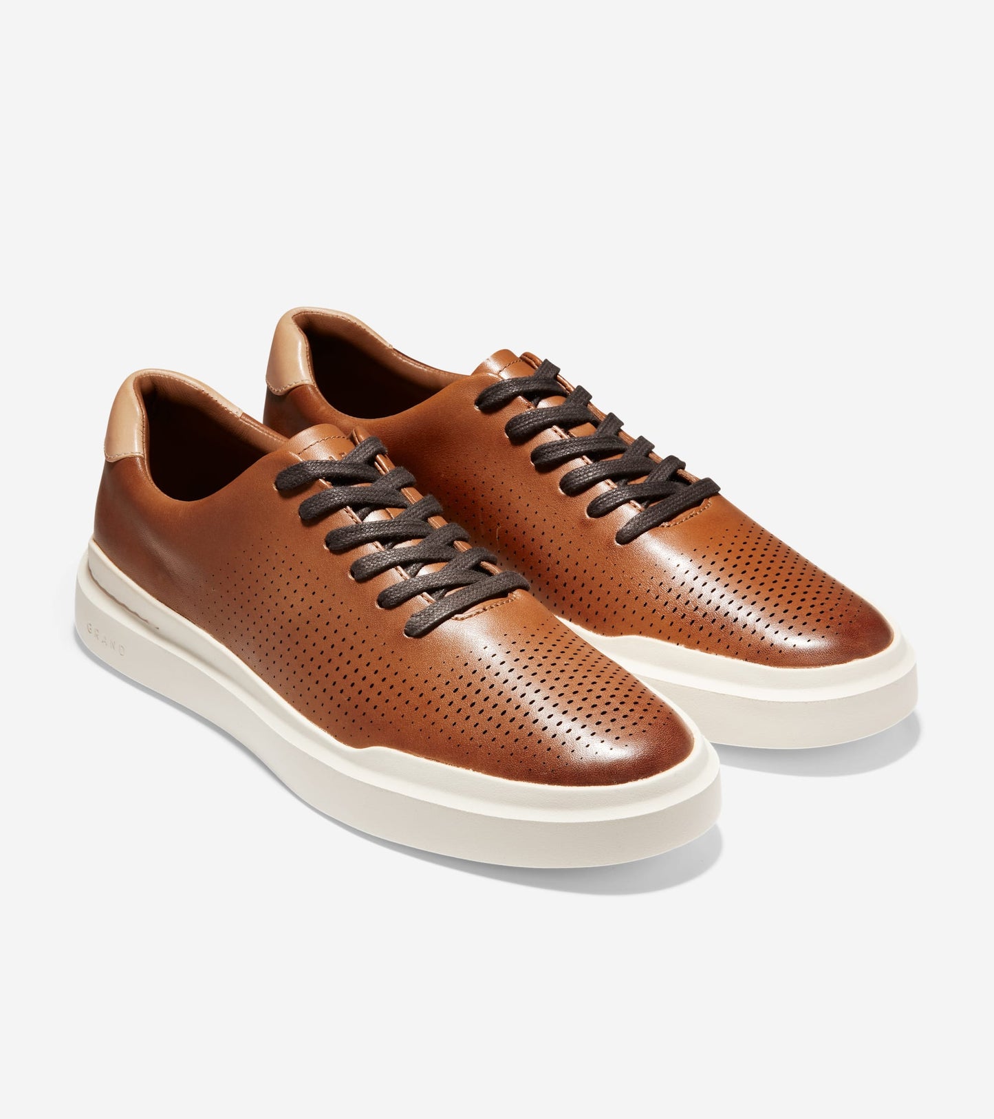 Men's GrandPrø Rally Laser Cut Sneakers in Brown | Cole Haan