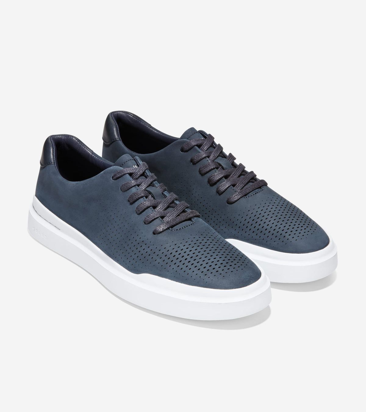 Men's GrandPrø Rally Laser Cut Sneakers in Blue | Cole Haan