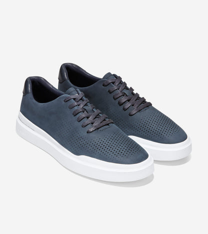 Men's GrandPrø Rally Laser Cut Sneakers in Blue | Cole Haan
