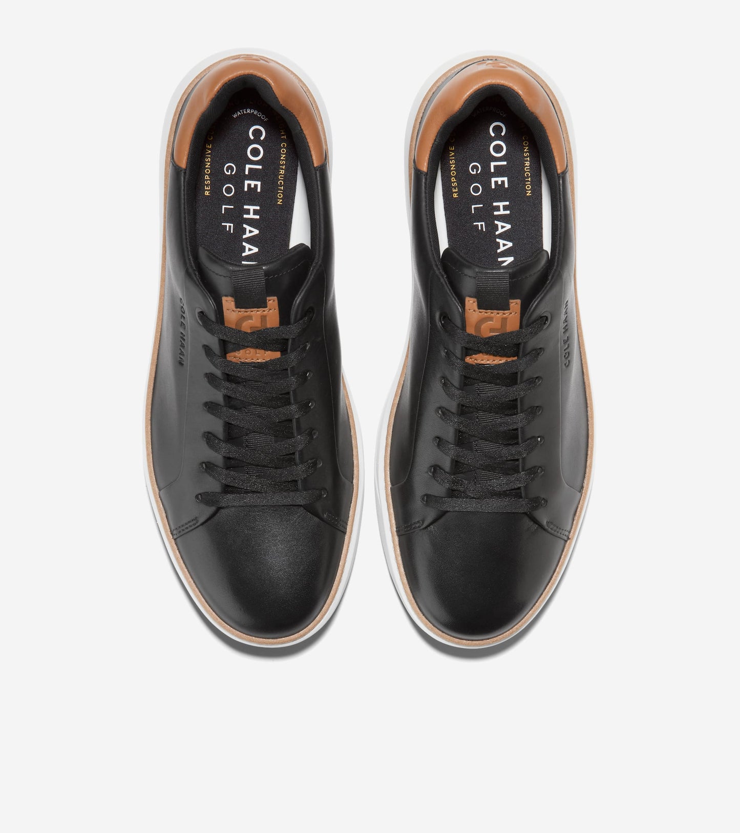 Men's GrandPrø Topspin Golf Shoes in Black | Cole Haan