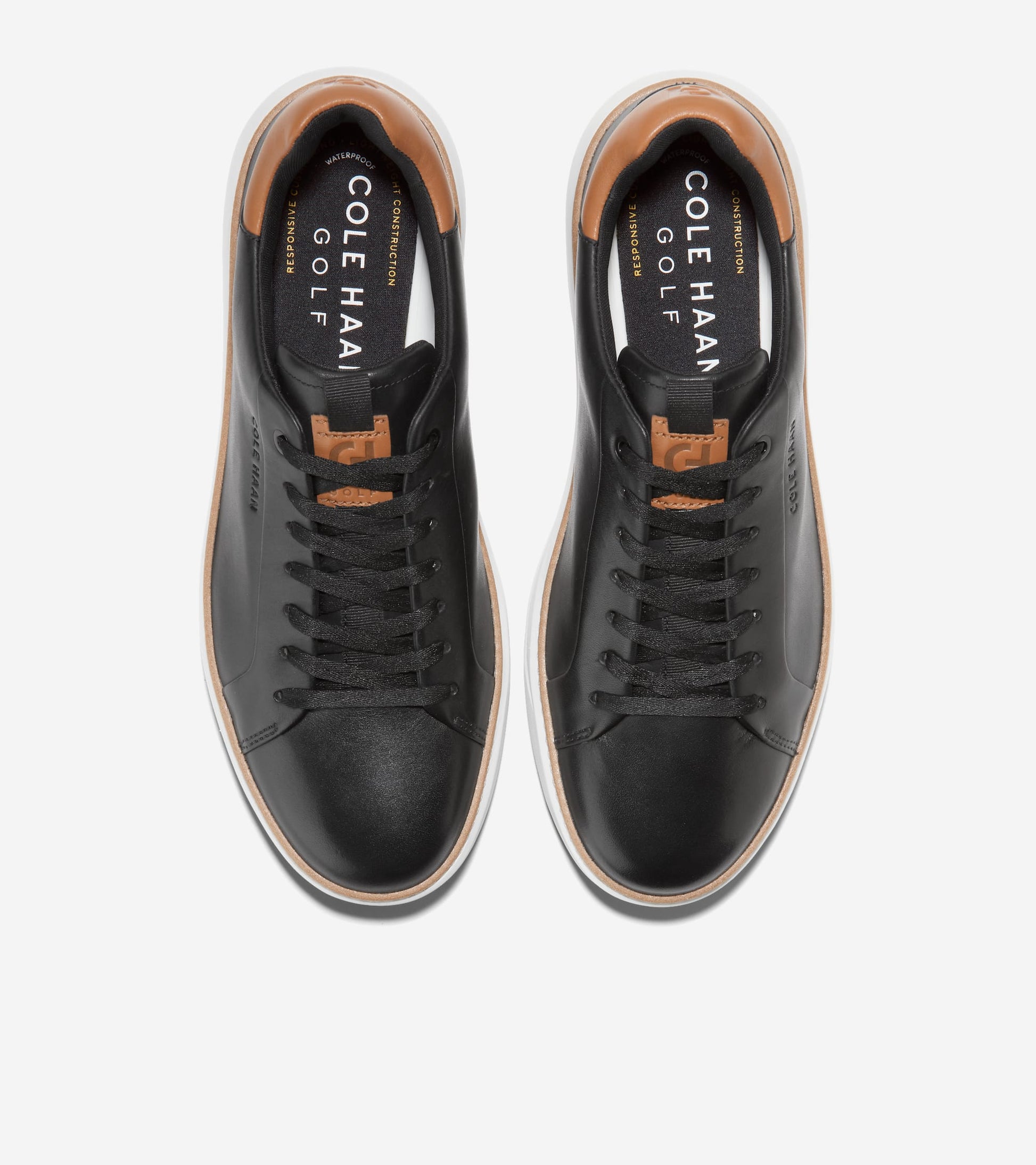 Men's GrandPrø Topspin Golf Shoes in Black | Cole Haan