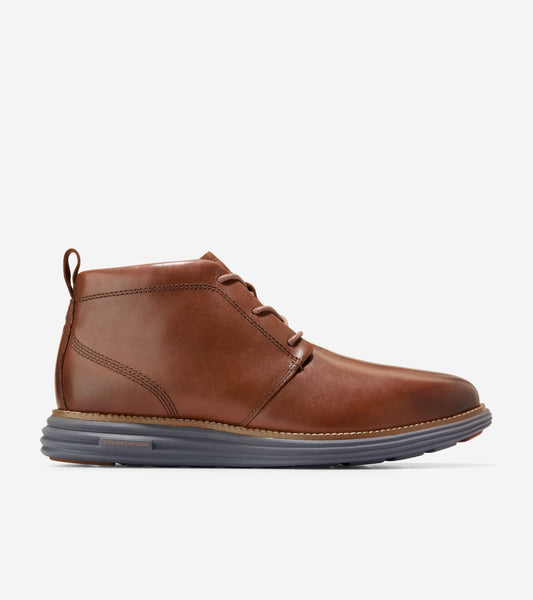 Men's ØriginalGrand Remastered Waterproof Chukka Boots in Brown | Cole Haan