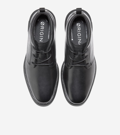 Men's ØriginalGrand Remastered Waterproof Chukka Boots in Black | Cole Haan