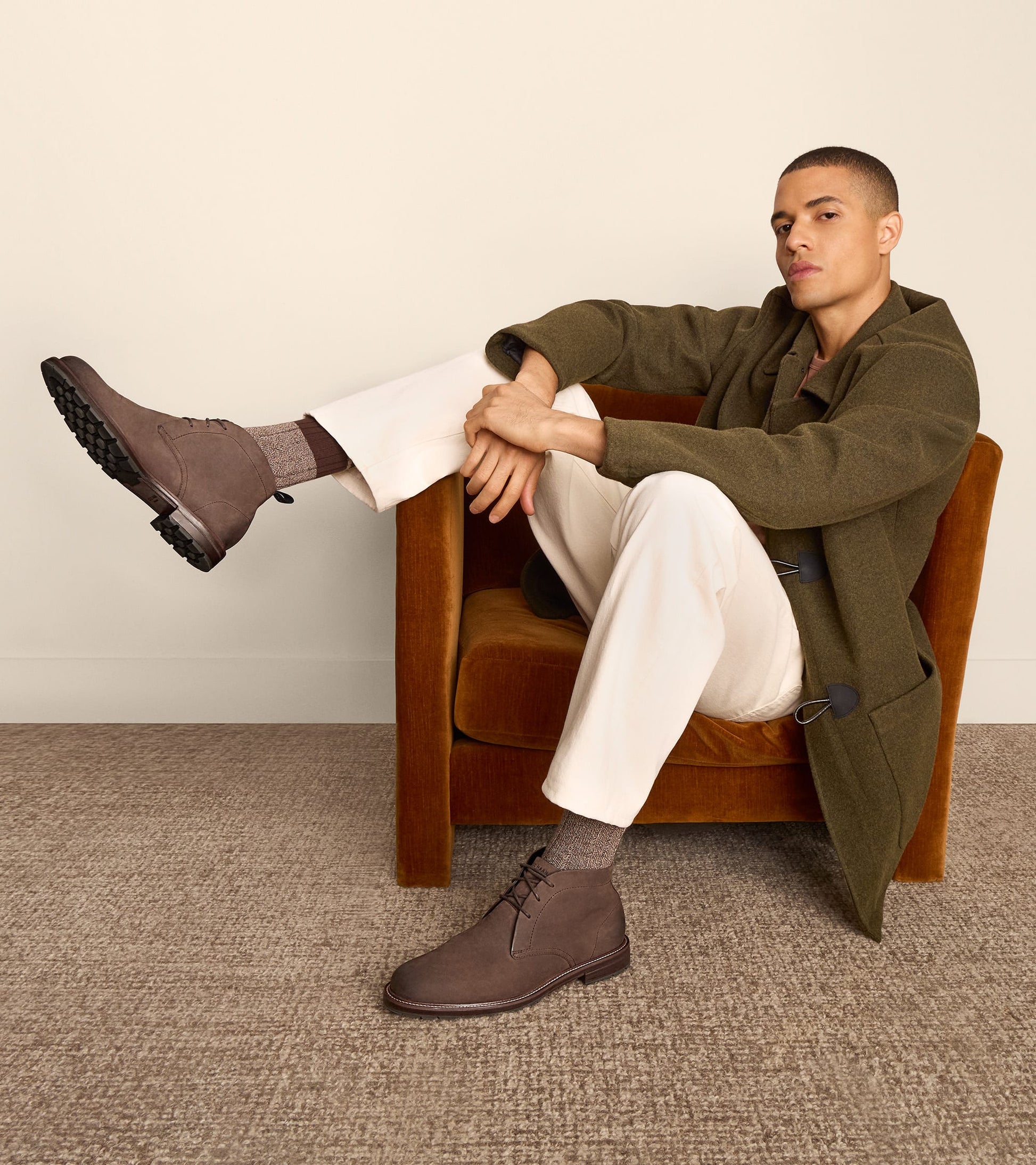 Men's Roundhill Grand Waterproof Chukka Boots in Brown | Cole Haan
