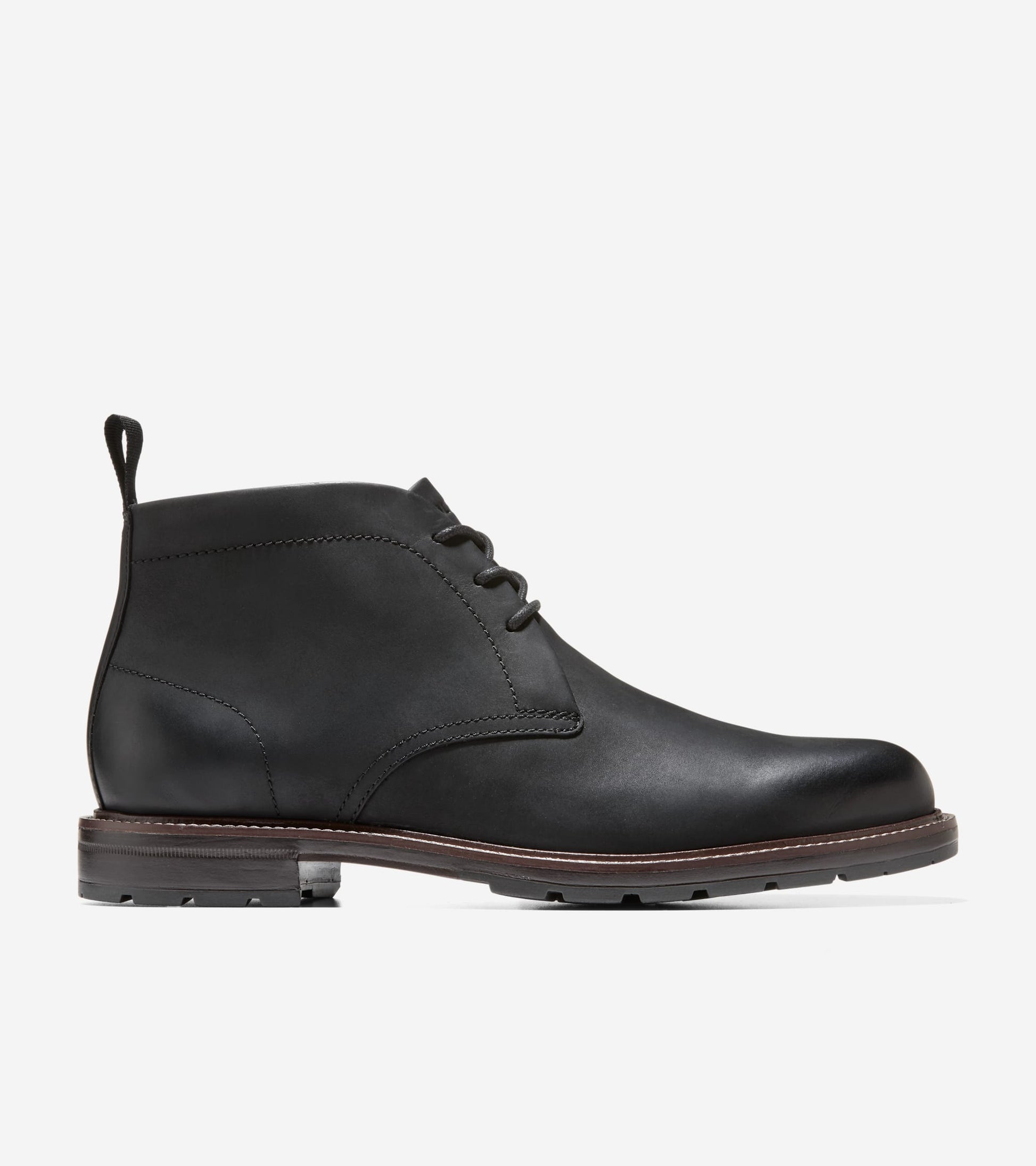 Men's Roundhill Grand Waterproof Chukka Boots in Black | Cole Haan