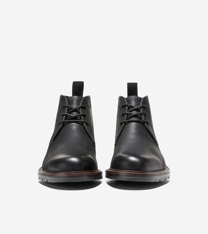 Men's Roundhill Grand Waterproof Chukka Boots in Black | Cole Haan