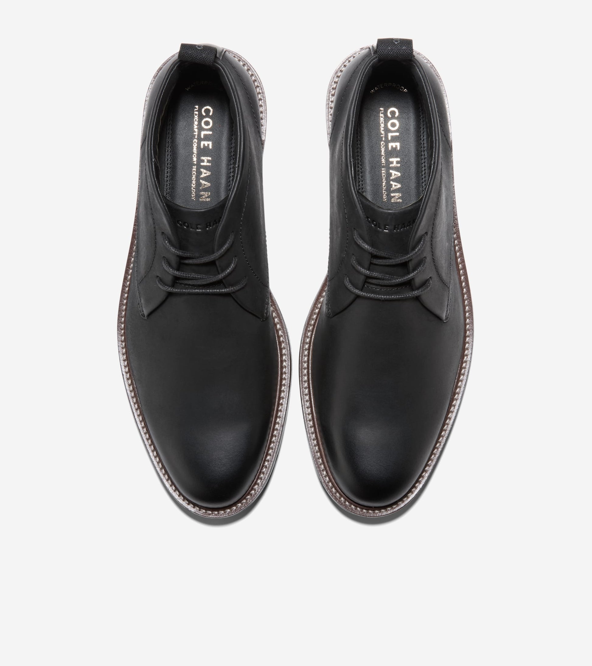 Men's Roundhill Grand Waterproof Chukka Boots in Black | Cole Haan