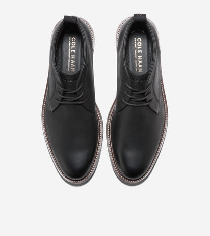 Men's Roundhill Grand Waterproof Chukka Boots in Black | Cole Haan