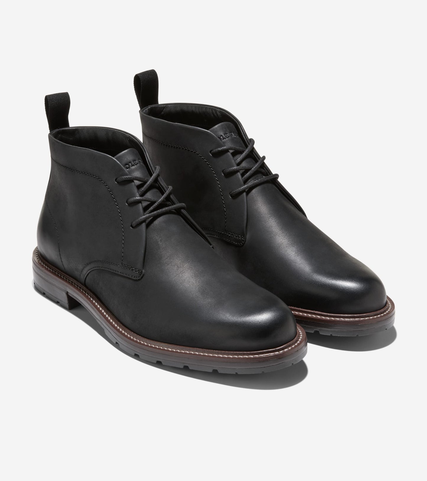 Men's Roundhill Grand Waterproof Chukka Boots in Black | Cole Haan