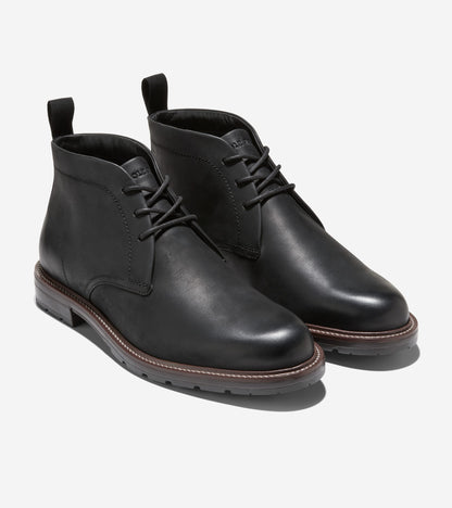 Men's Roundhill Grand Waterproof Chukka Boots in Black | Cole Haan