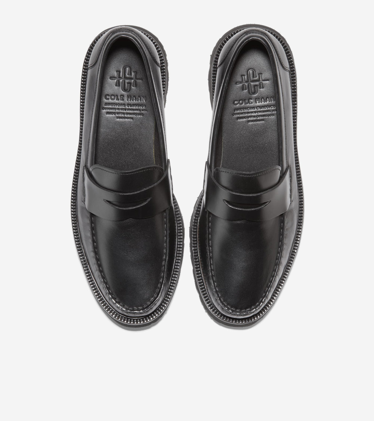 Men's American Classics Penny Loafers in Black | Cole Haan