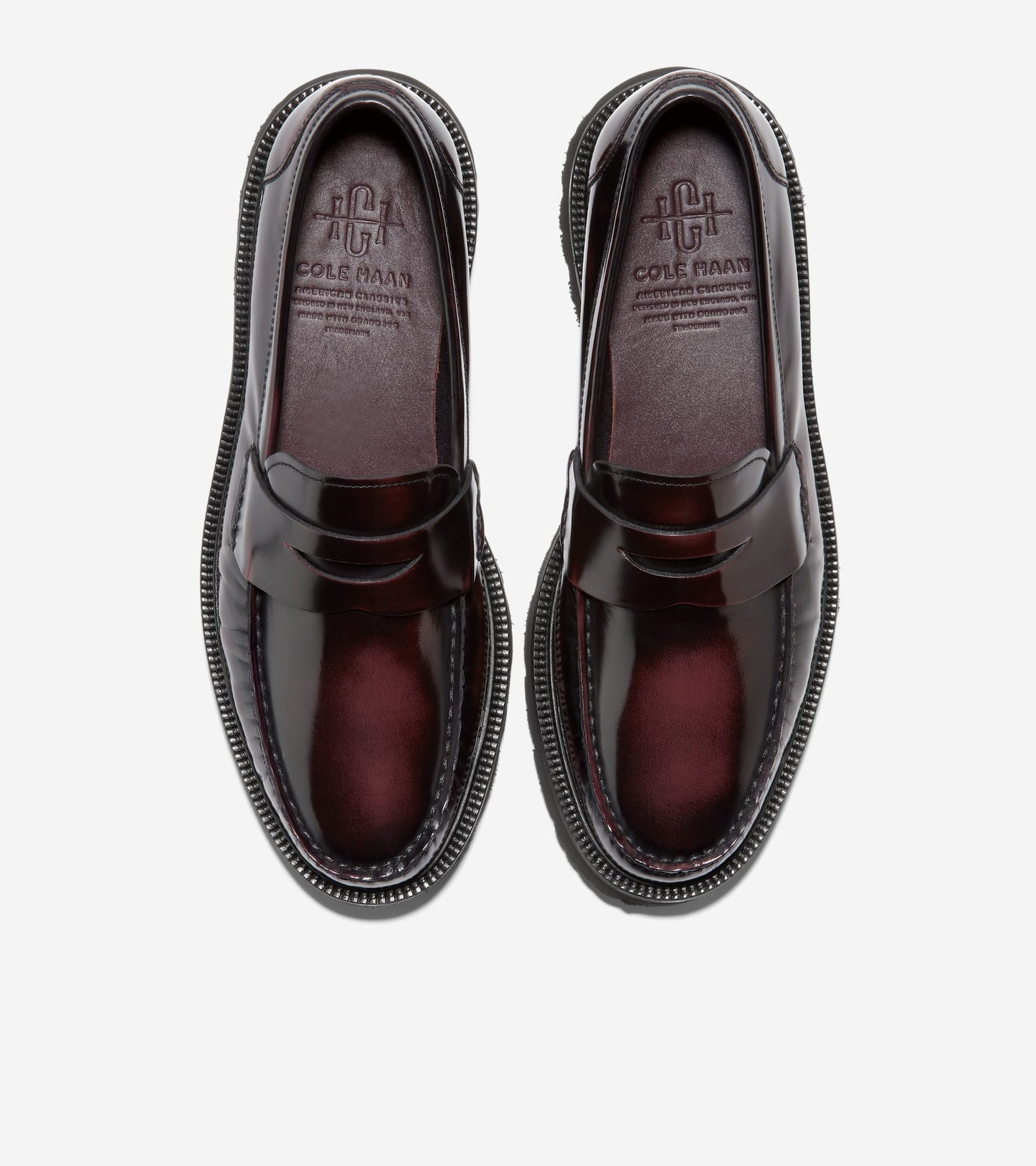Men's American Classics Penny Loafers in Red | Cole Haan