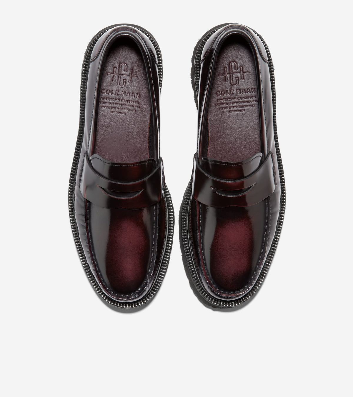 Men's American Classics Penny Loafers in Red | Cole Haan