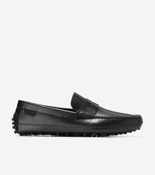 Men's Davies Grand Penny Driving Shoes in Black | Cole Haan