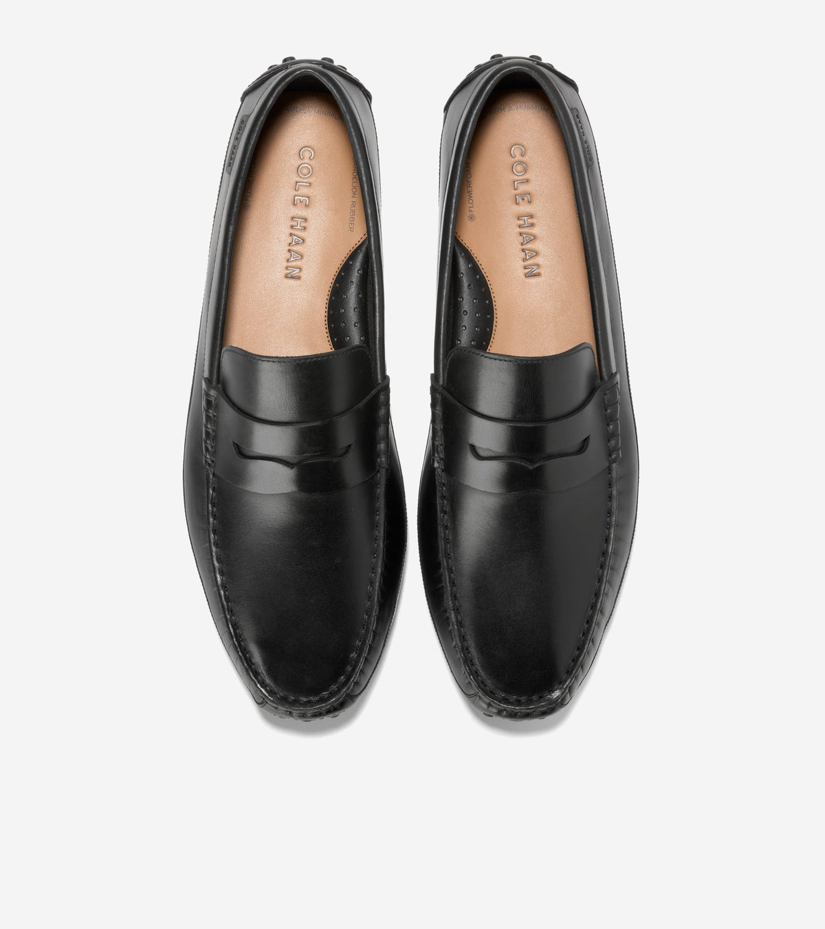 Men's Davies Grand Penny Driving Shoes in Black | Cole Haan