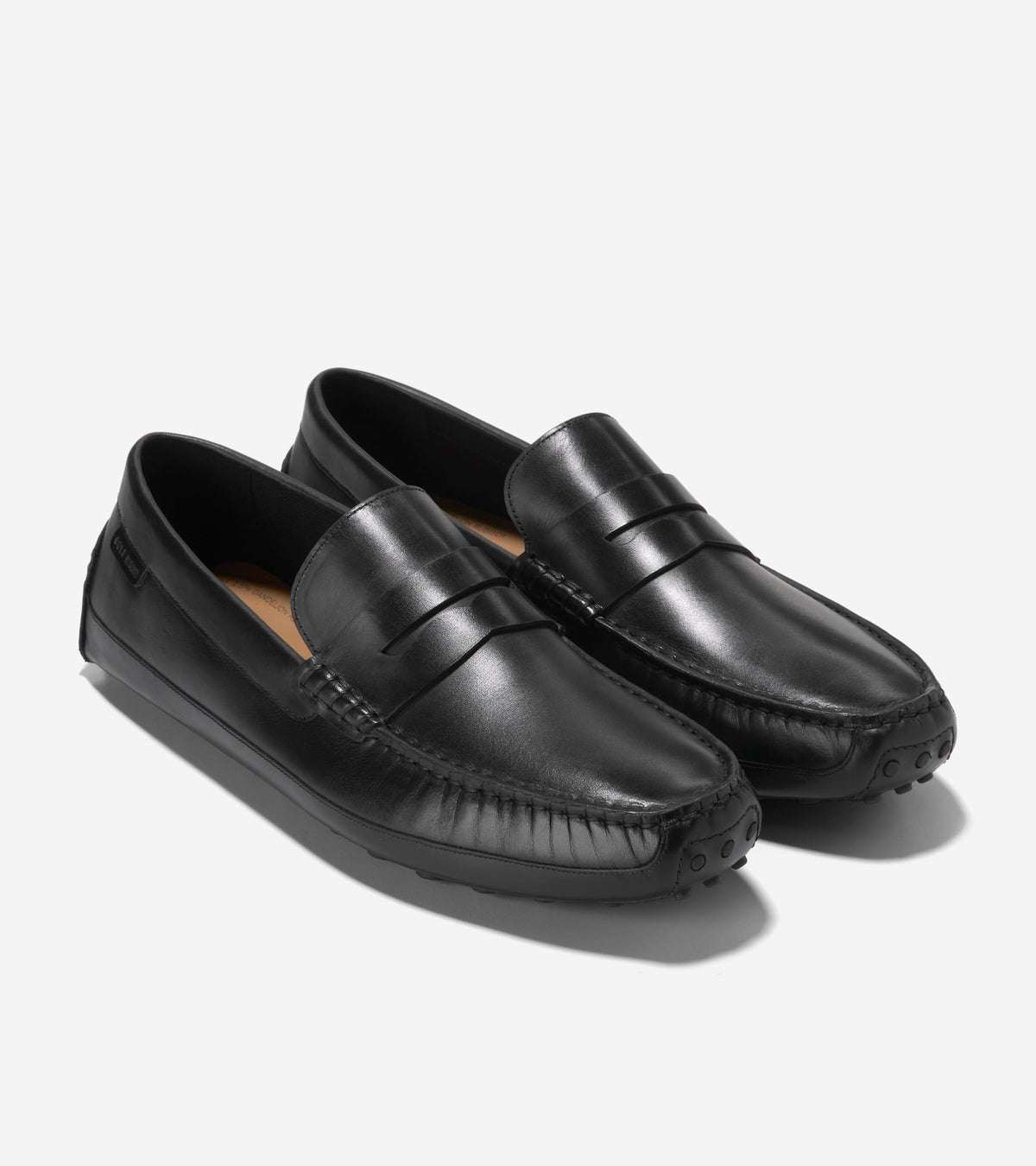 Men's Davies Grand Penny Driving Shoes in Black | Cole Haan