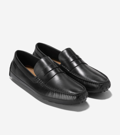Men's Davies Grand Penny Driving Shoes in Black | Cole Haan