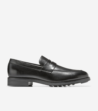 Men's Ledley Grand Penny Loafers in Black | Cole Haan