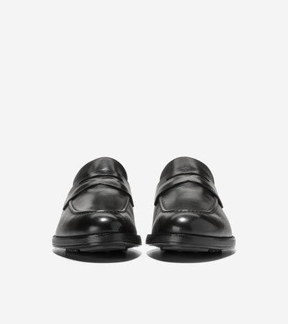 Men's Ledley Grand Penny Loafers in Black | Cole Haan