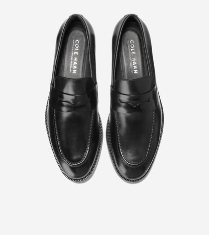 Men's Ledley Grand Penny Loafers in Black | Cole Haan