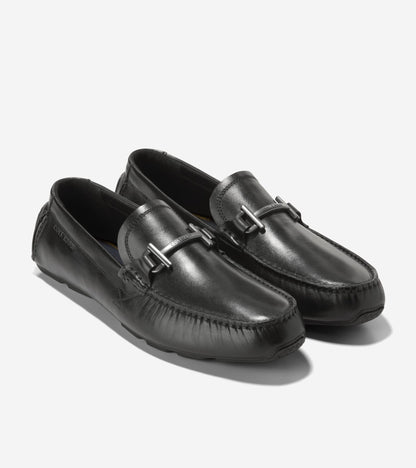Men's Donohue Grand Bit Driving Loafers in Black | Cole Haan