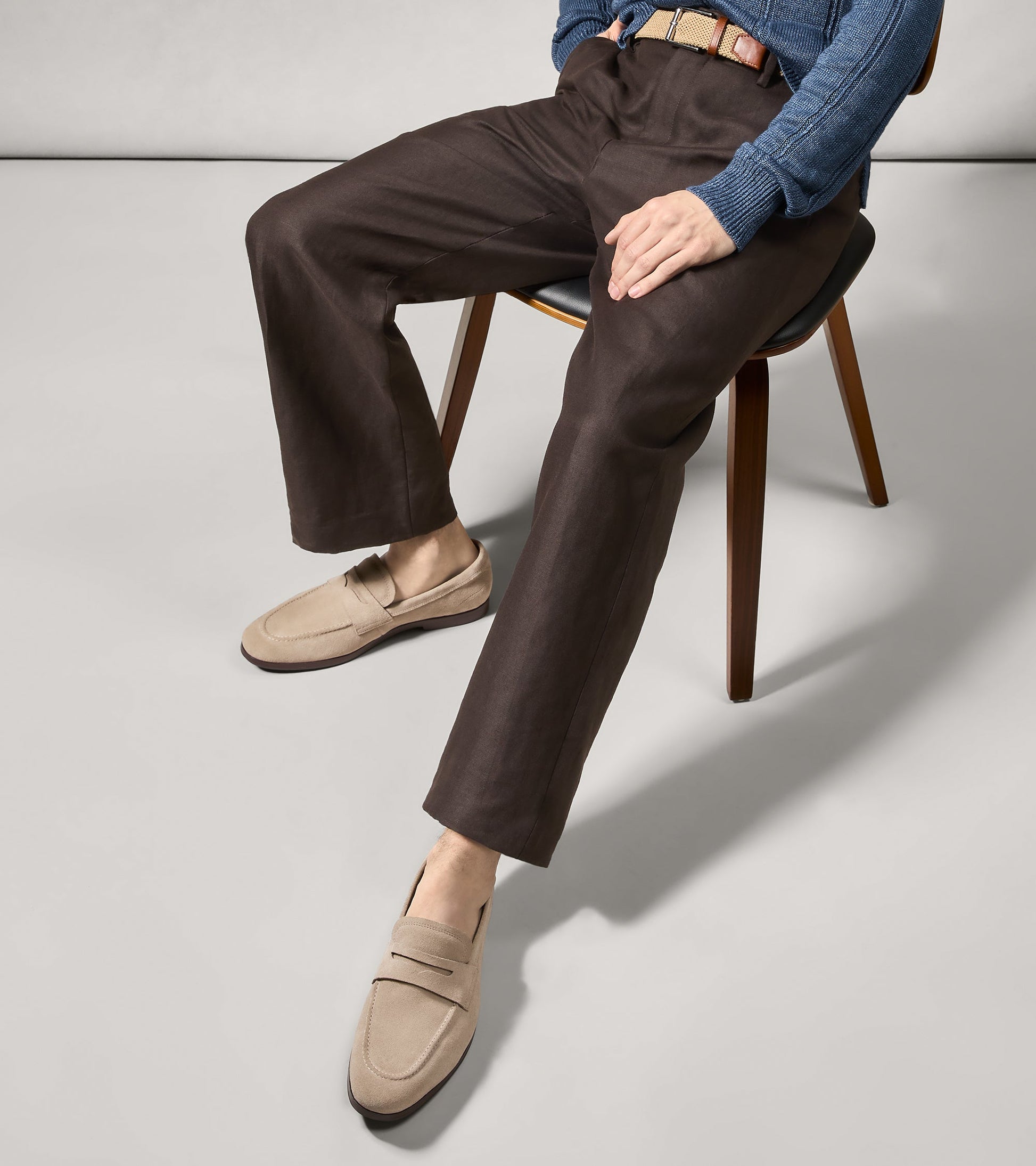 Men's Wyeth Grand Penny Loafers in Beige | Cole Haan