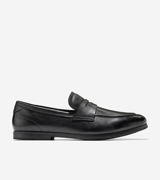 Men's Wyeth Grand Penny Loafers in Black | Cole Haan