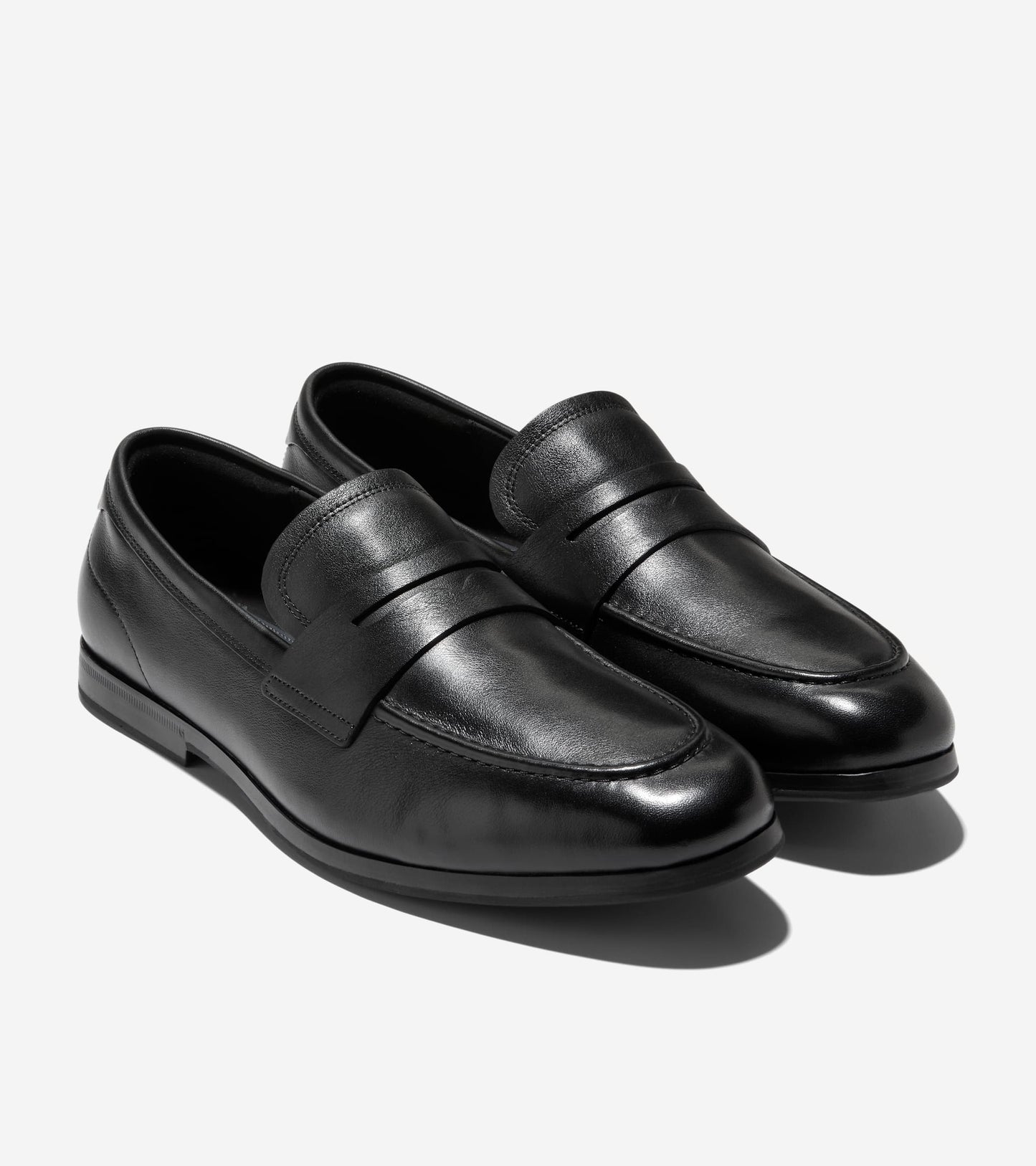 Men's Wyeth Grand Penny Loafers in Black | Cole Haan
