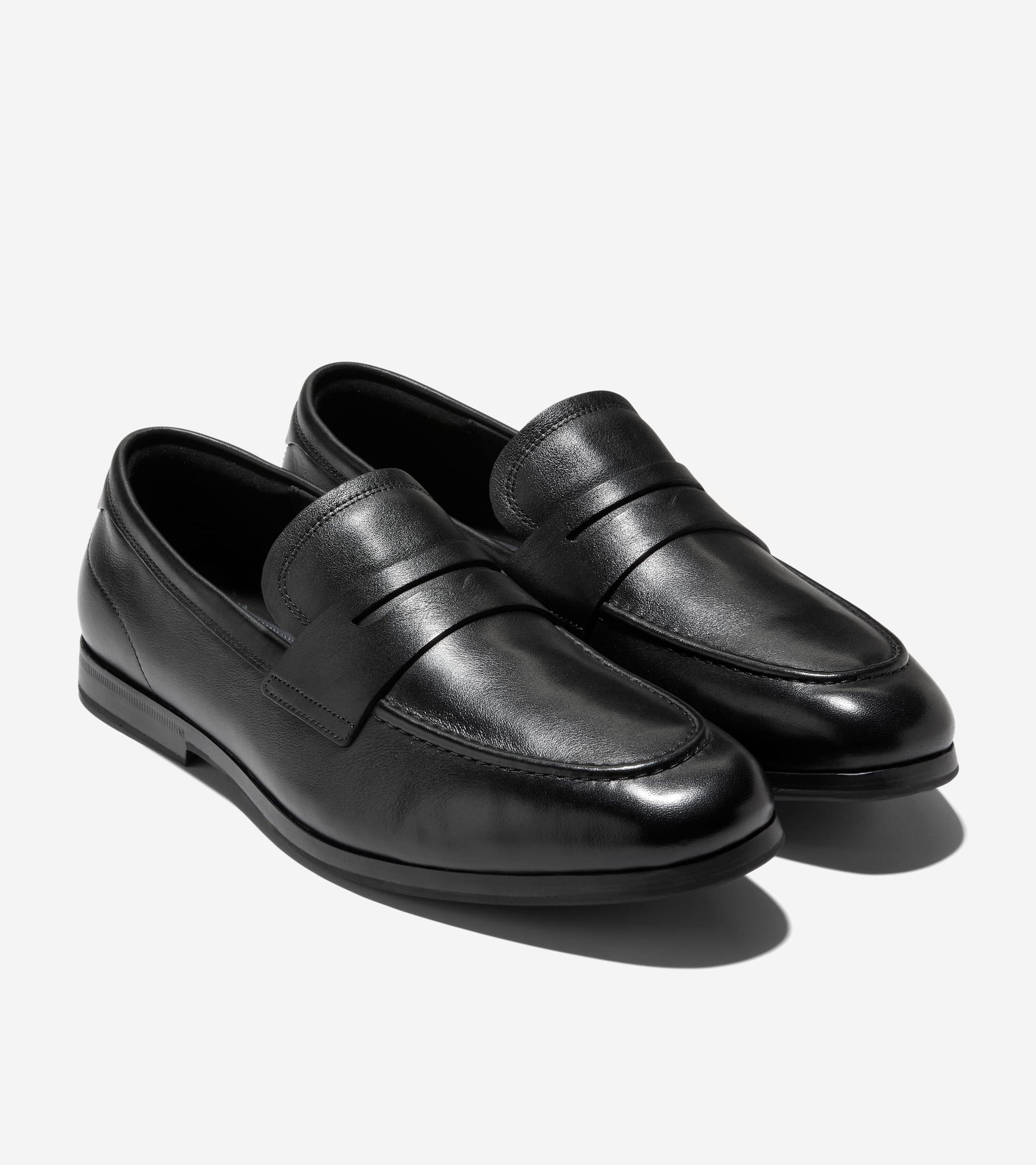 Men's Wyeth Grand Penny Loafers in Black | Cole Haan