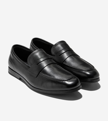 Men's Wyeth Grand Penny Loafers in Black | Cole Haan