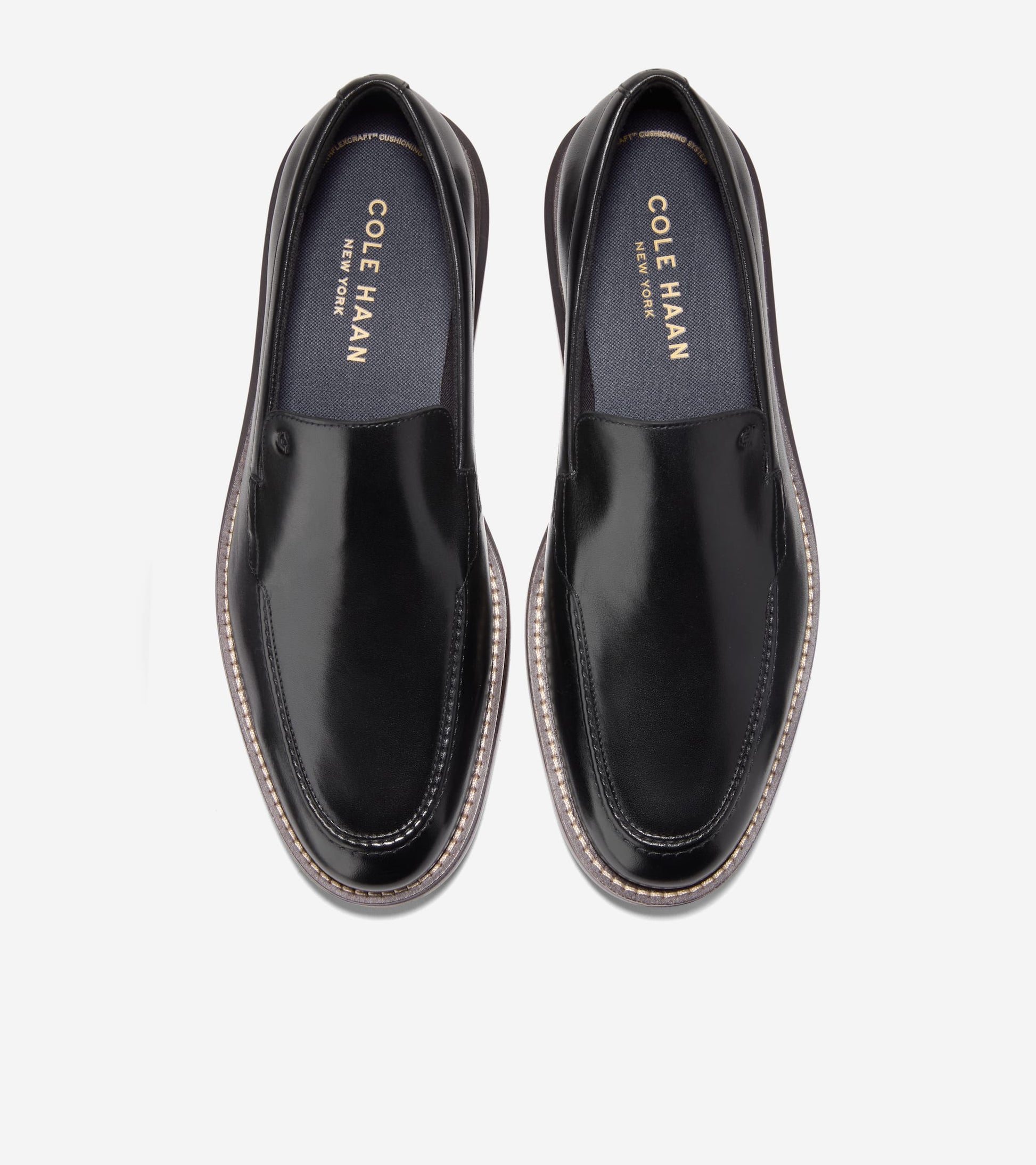 Men's Grand Neoclassic Venetian Loafers in Black | Cole Haan