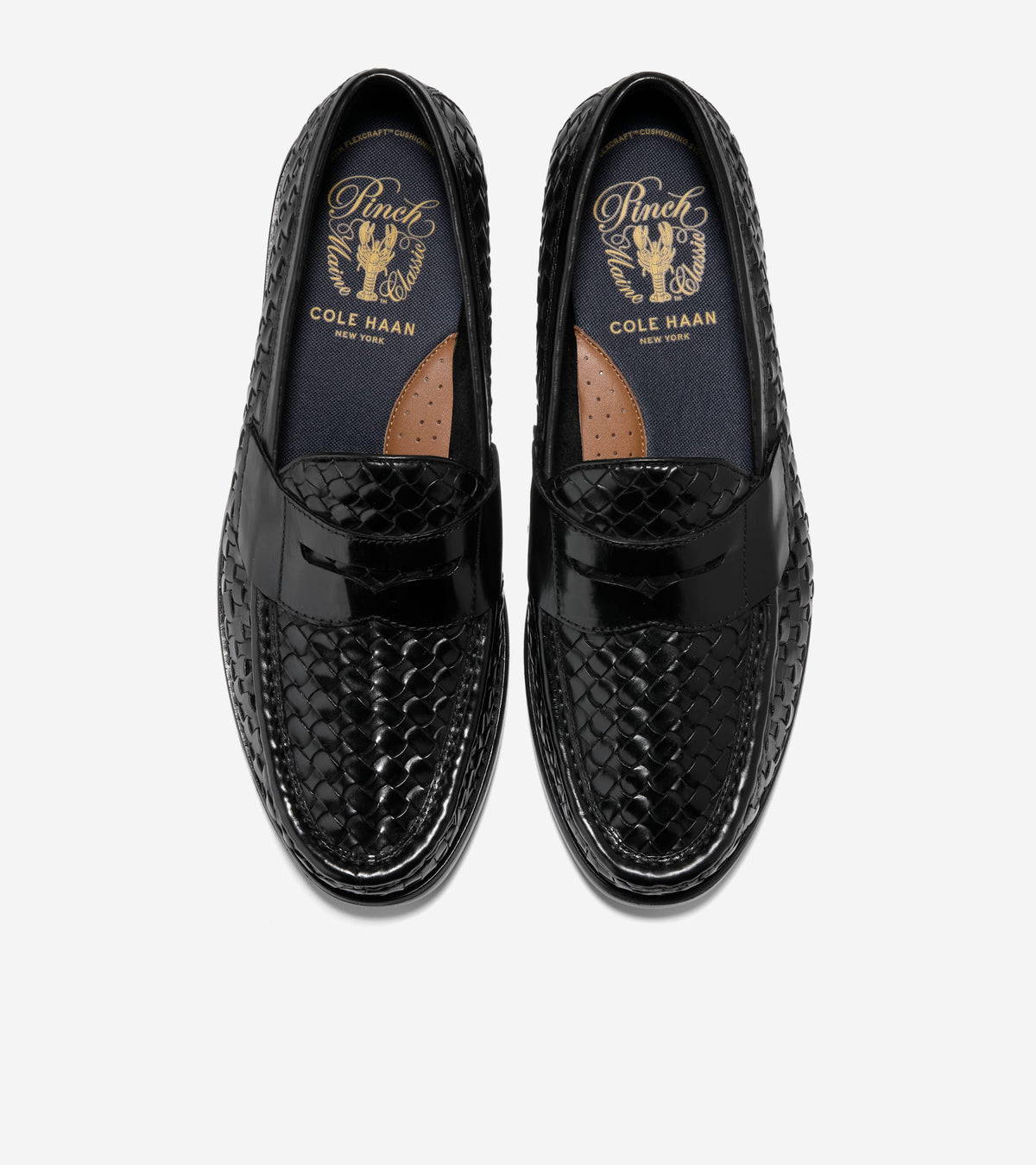 Men's Pinch Penny Woven Flexcraft Loafers in Black | Cole Haan