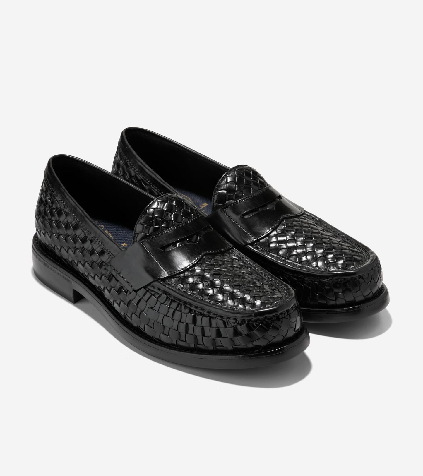 Men's Pinch Penny Woven Flexcraft Loafers in Black | Cole Haan