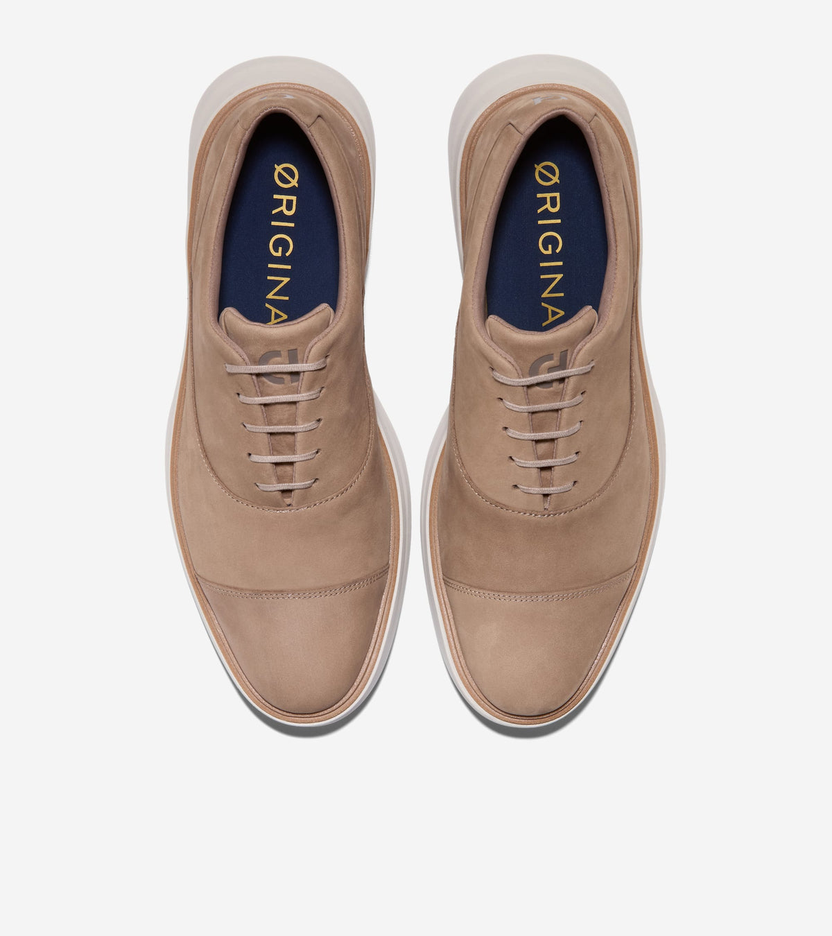 Men's ØriginalGrand CitySpectre Cap Toe Oxfords in Beige | Cole Haan