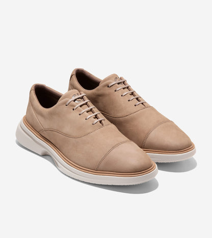 Men's ØriginalGrand CitySpectre Cap Toe Oxfords in Beige | Cole Haan