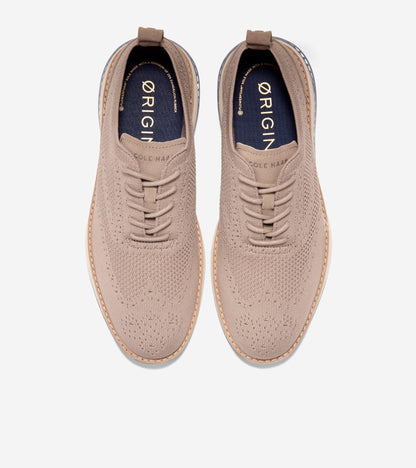 Men's ØriginalGrand Energyweave Stitchlite™ Wingtip Oxfords in Beige | Cole Haan