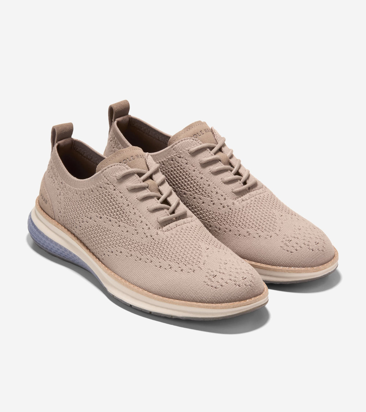 Men's ØriginalGrand Energyweave Stitchlite™ Wingtip Oxfords in Beige | Cole Haan