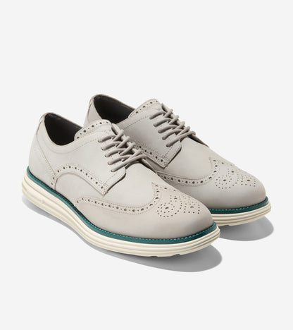 Men's ØriginalGrand Remastered Wingtip Oxfords in Grey | Cole Haan
