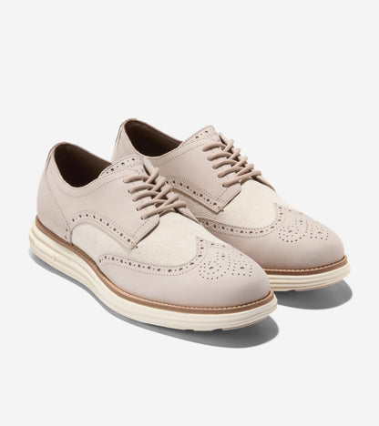Men's ØriginalGrand Remastered Wingtip Oxfords in Beige | Cole Haan