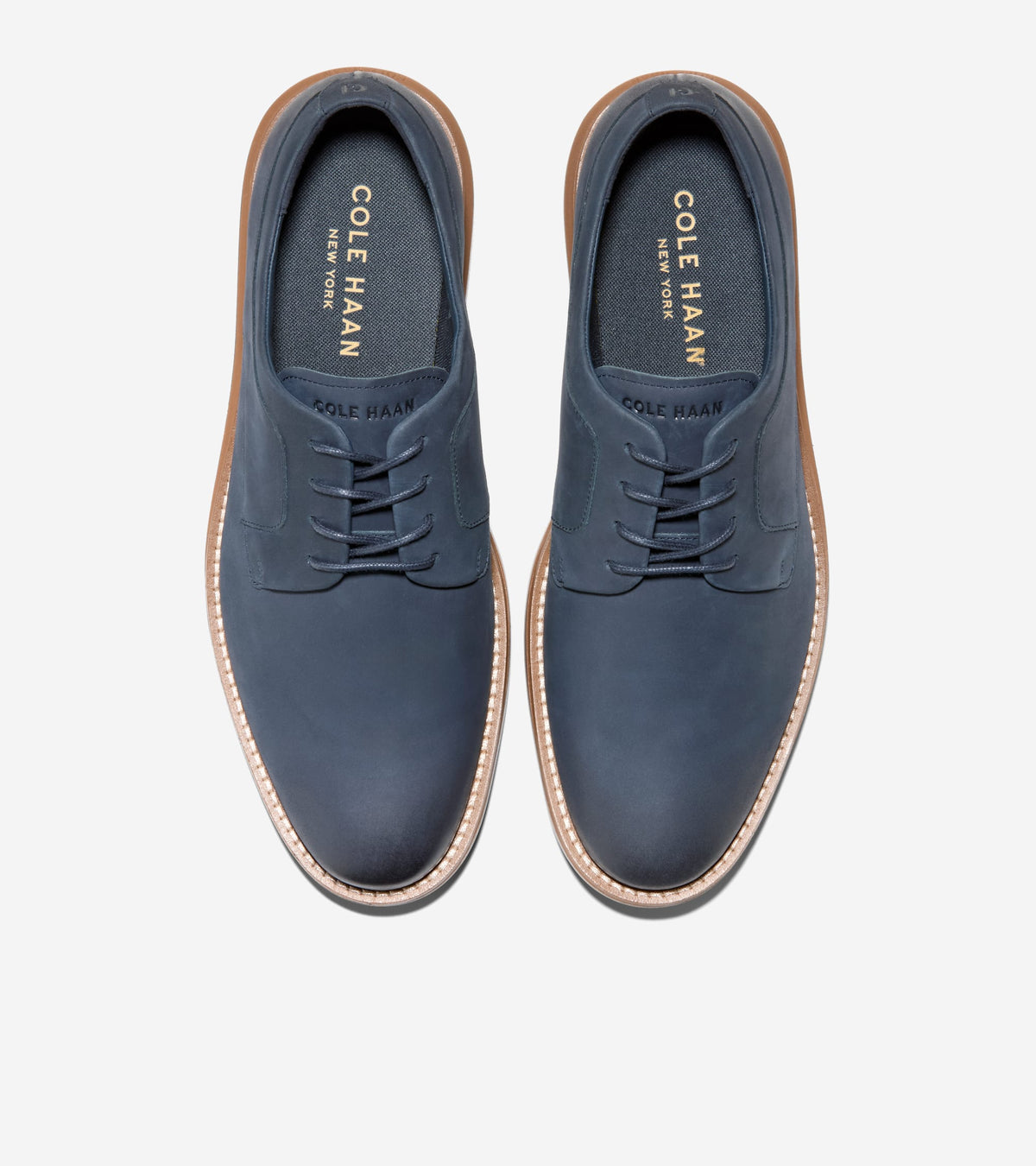 Men's Grand Neoclassic Plain Toe Oxfords in Blue | Cole Haan