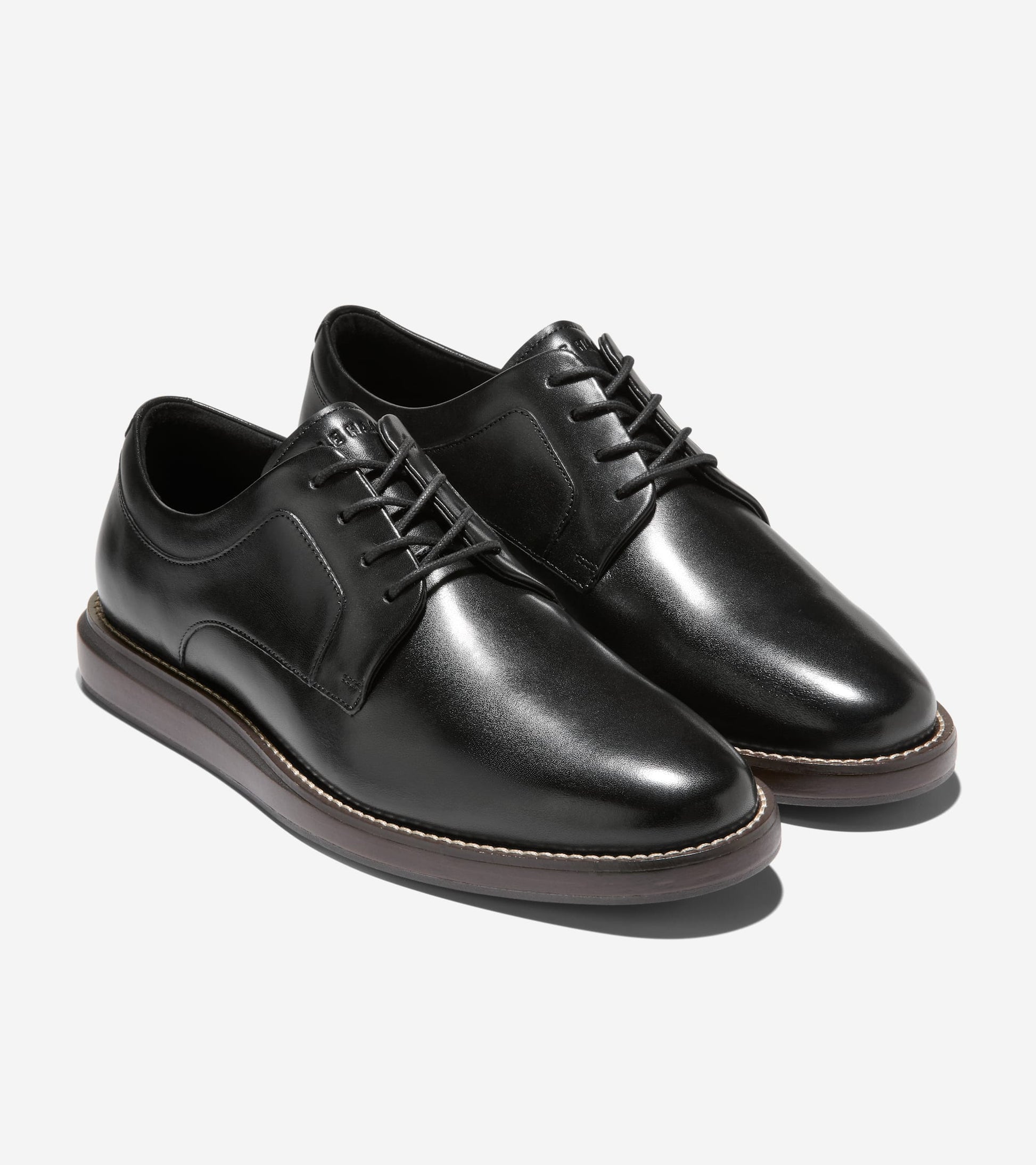Men's Grand Neoclassic Plain Toe Oxfords in Black | Cole Haan
