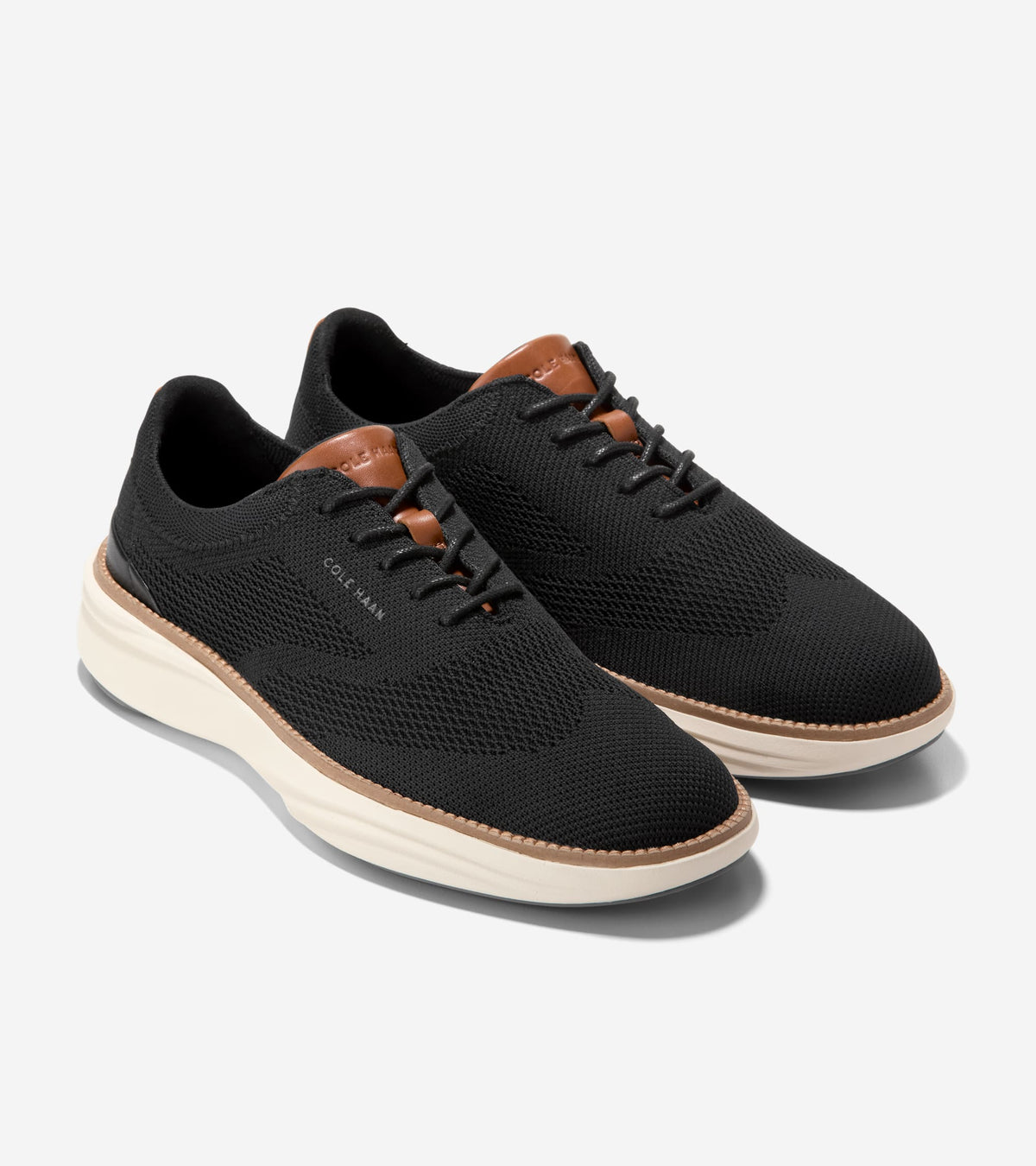 Men's ØriginalGrand Horizon Stitchlite™ Wingtip Oxfords in Black | Cole Haan