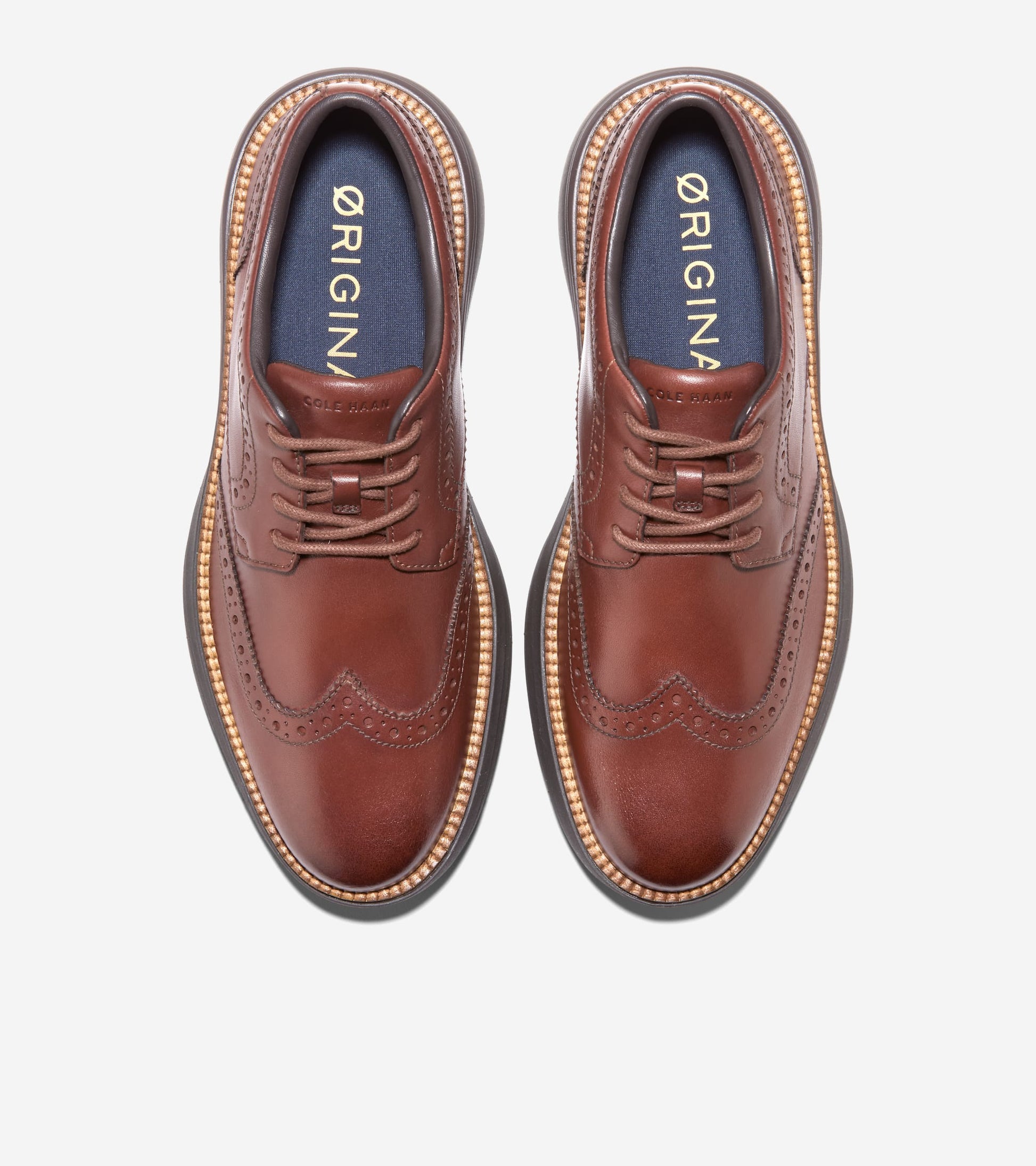 Men's ØriginalGrand Horizon Wingtip Oxfords in Brown | Cole Haan